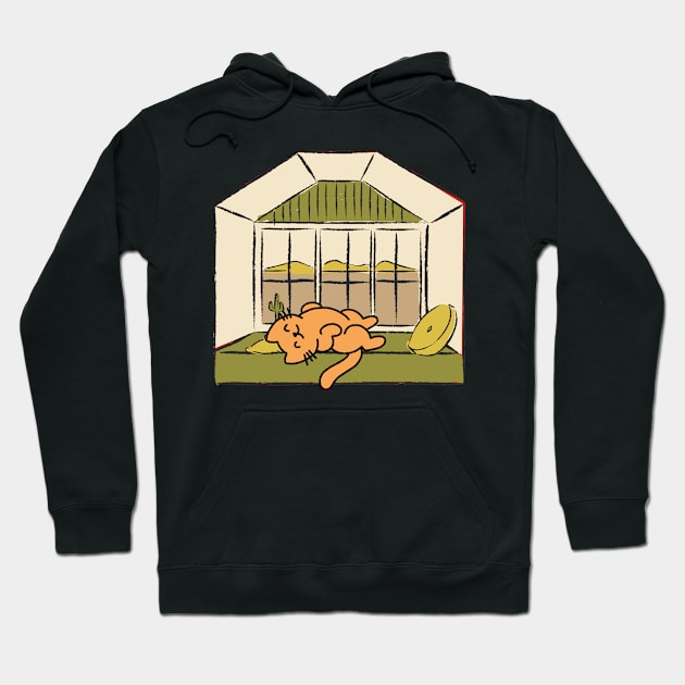 Napping cat Hoodie by SkyisBright